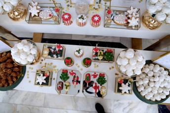 wedding christmas  table with sweets